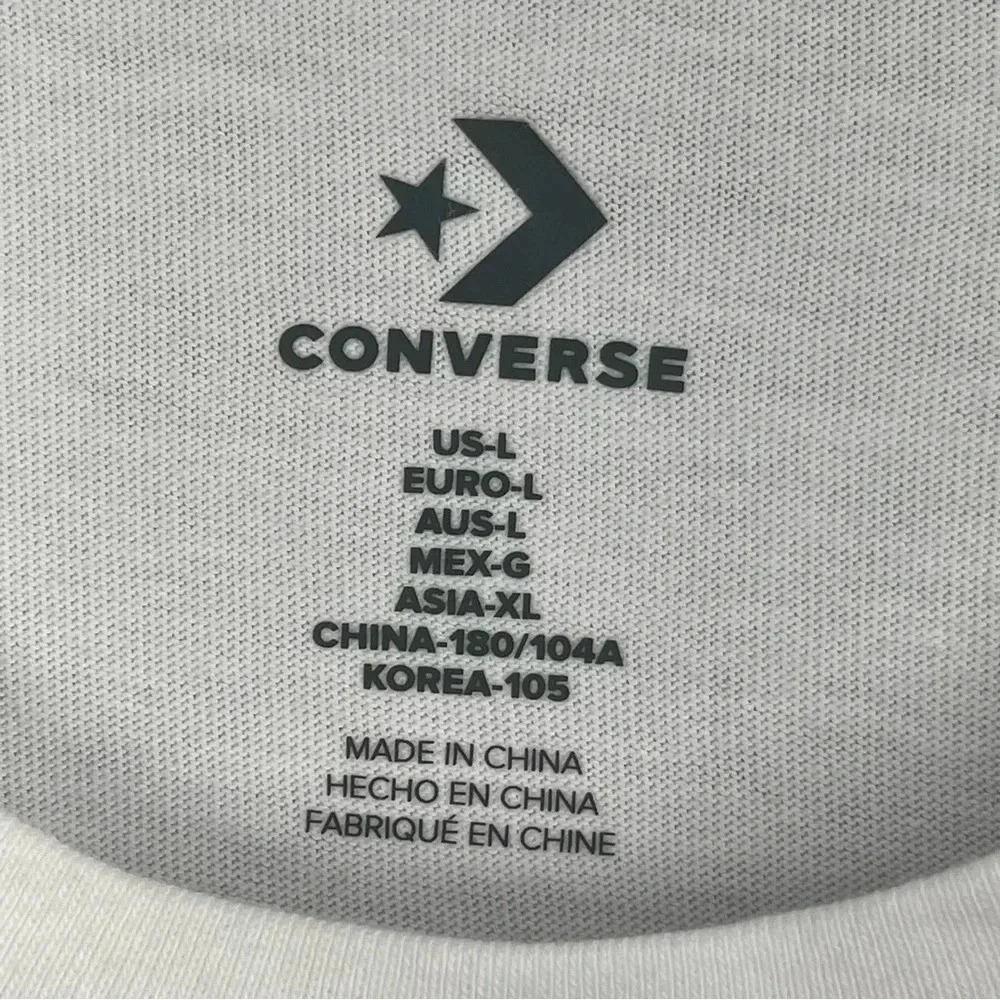 New With Tags Converse T-Shirt Lightning Bolt Men Size Large - Picture 5 of 7